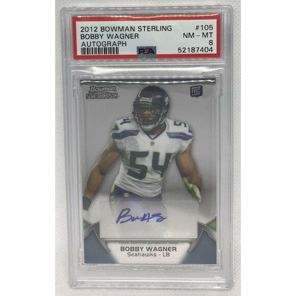 2012 Bowman Sterling #105 Bobby Wagner Rookie Auto PSA 8